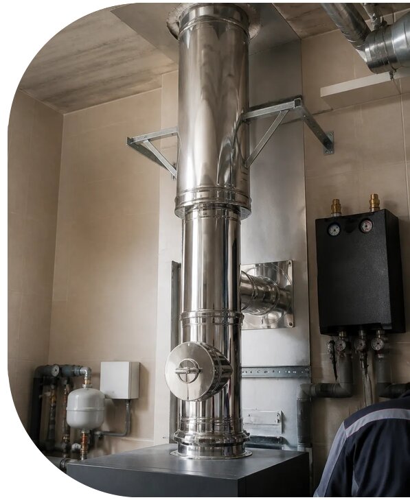 Монтаж дымохода котельной в Липецке от 25985 р. | АПаруса-Лпц