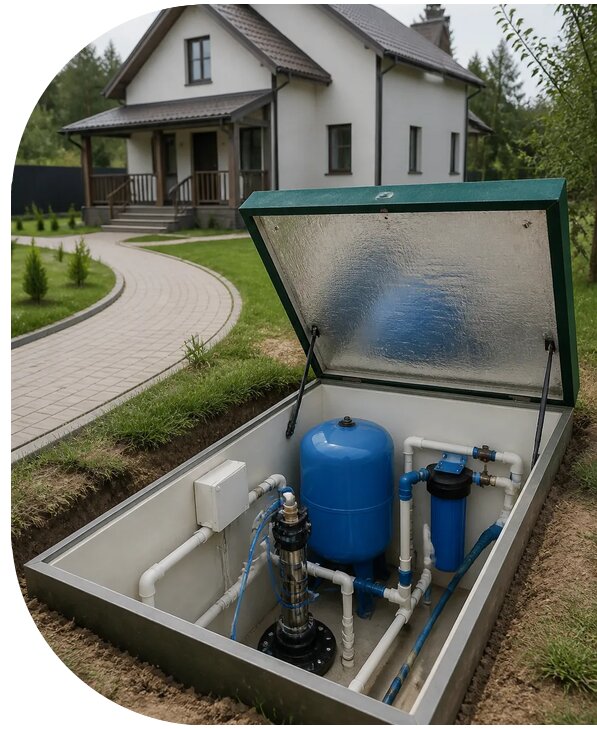 Автономное водоснабжение дома в Липецке от 155910 р. | АПаруса-Лпц