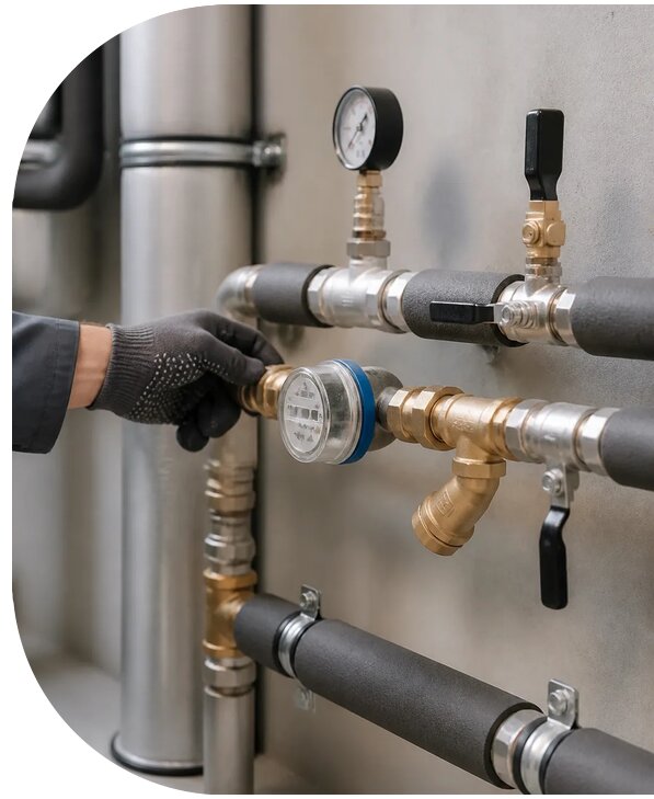 Монтаж водомерного узла в Липецке по цене от 5197 р. | АПаруса-Лпц