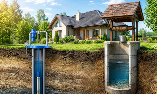 Автономное водоснабжение загородного дома Липецк: скважина или колодец